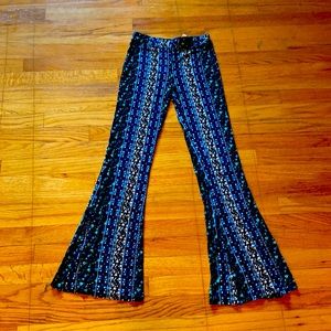 Stretchy wide leg pants